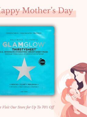 GlamGlow S.O.S. Thirstysheet Intensive Hydrating Cream Sheet Mask - 1 Sheet
